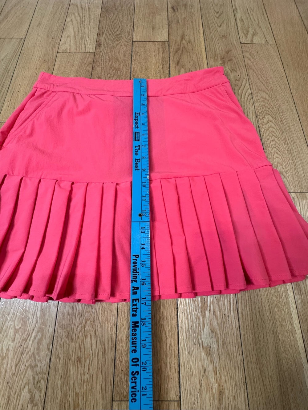 Renwick Sport Coral Pleated Golf Tennis Pickleball Skirt with Built-in Shorts - Picture 5 of 16